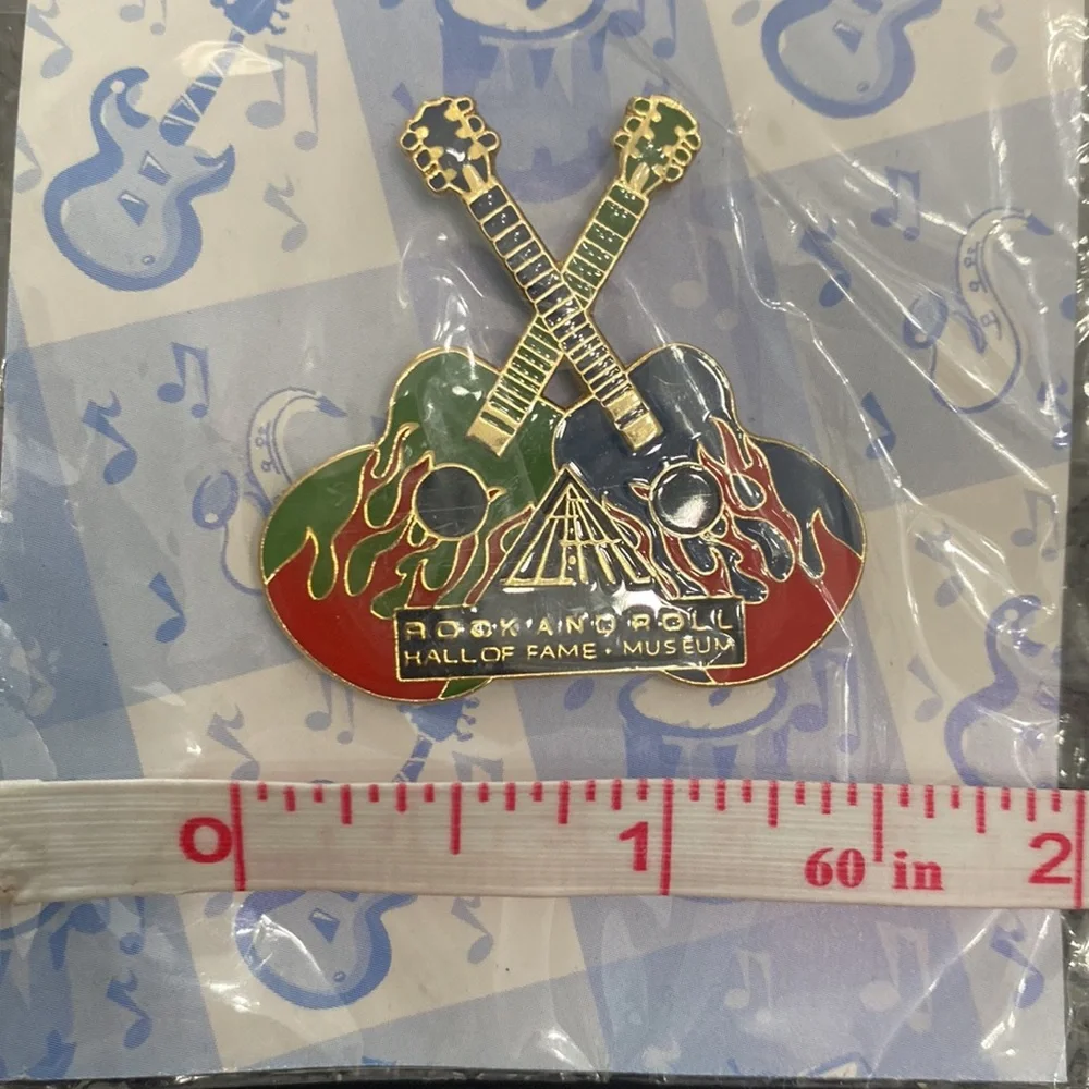 NIB Rock and Roll Hall of Fame Guitar Pin - Picture 3 of 4